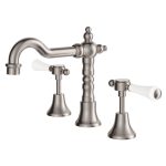 FIENZA 339101BN LILLIAN LEVER BASIN SET BRUSHED NICKEL / CERAMIC