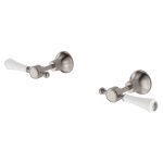 FIENZA 339104BN LILLIAN LEVER WALL TOP ASSEMBLIES BRUSHED NICKEL / CERAMIC
