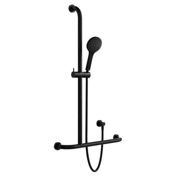 FIENZA 444113BLH HUTSLE CARE INVERTED T-RAIL SHOWER LEFT HAND MATTE BLACK