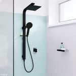 FIENZA 455118B LINCOLN DELUXE TWIN SHOWER MATTE BLACK
