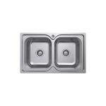 FIENZA 68108-1 TIVA 780 DOUBLE KITCHEN SINK STAINLESS STEEL