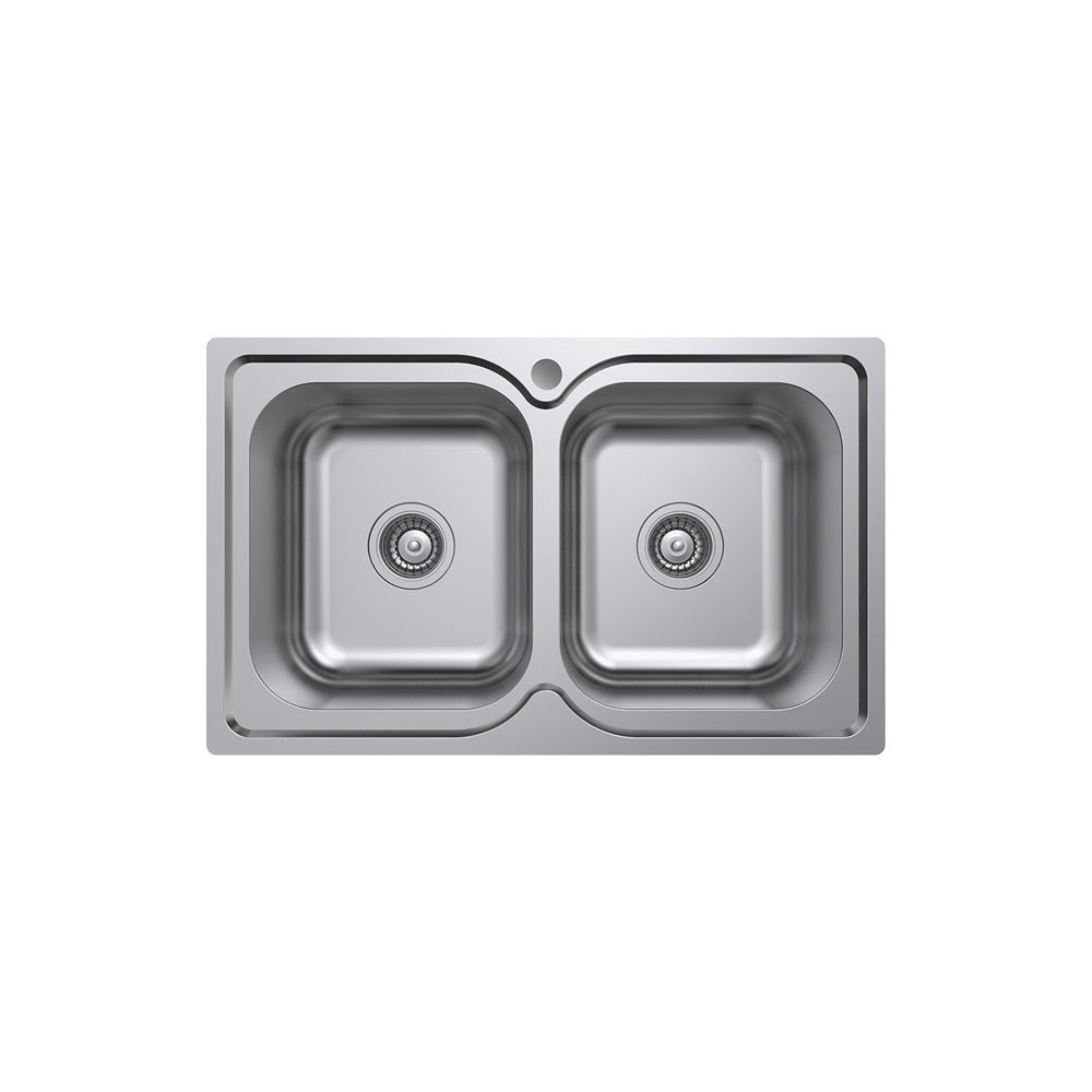 FIENZA 68108-1 TIVA 780 DOUBLE KITCHEN SINK STAINLESS STEEL
