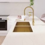 FIENZA 68403RB HANA 27L/27L DOUBLE KITCHEN SINK PVD RUGGED BRASS