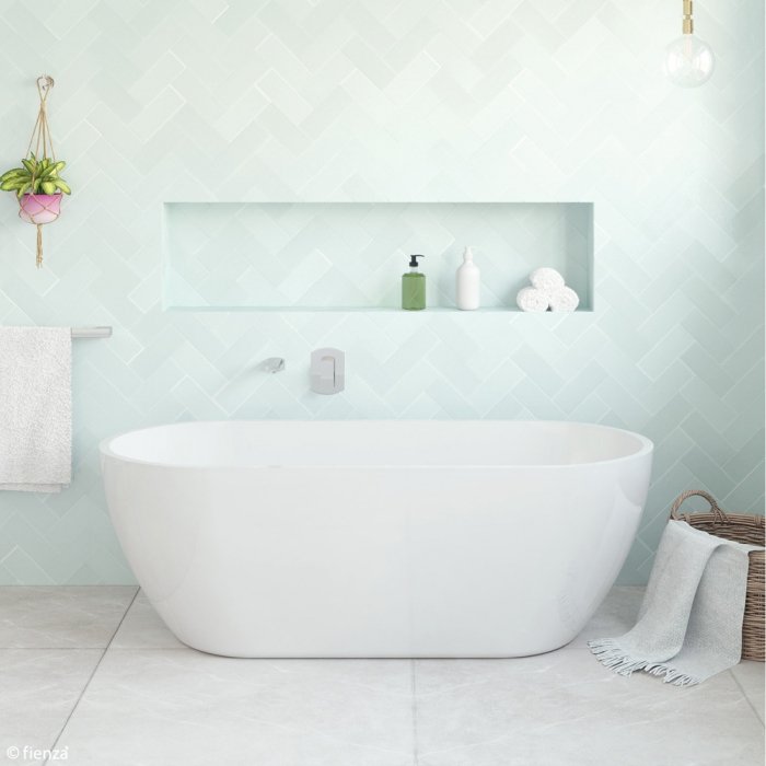 FIENZA FR11572 KOKO FREESTANDING ACRYLIC BATH 1500 MATTE WHITE