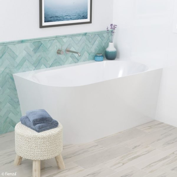 FIENZA FR75-1400L CHLOE LEFT HAND ACRYLIC CORNER BATH 1400 GLOSS WHITE