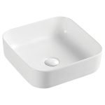 FIENZA RB196 PETRA SQUARE ABOVE COUNTER BASIN GLOSS WHITE