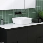 FIENZA RB196 PETRA SQUARE ABOVE COUNTER BASIN GLOSS WHITE