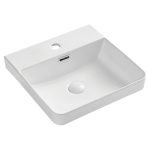 FIENZA RB4063 PETRA RECTANGLE SEMI-INSET BASIN GLOSS WHITE