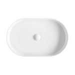 FIENZA RB464 ELEANOR OVAL ABOVE COUNTER BASIN GLOSS WHITE