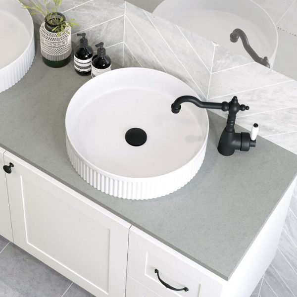 FIENZA RB465 ELEANOR ROUND ABOVE COUNTER BASIN GLOSS WHITE