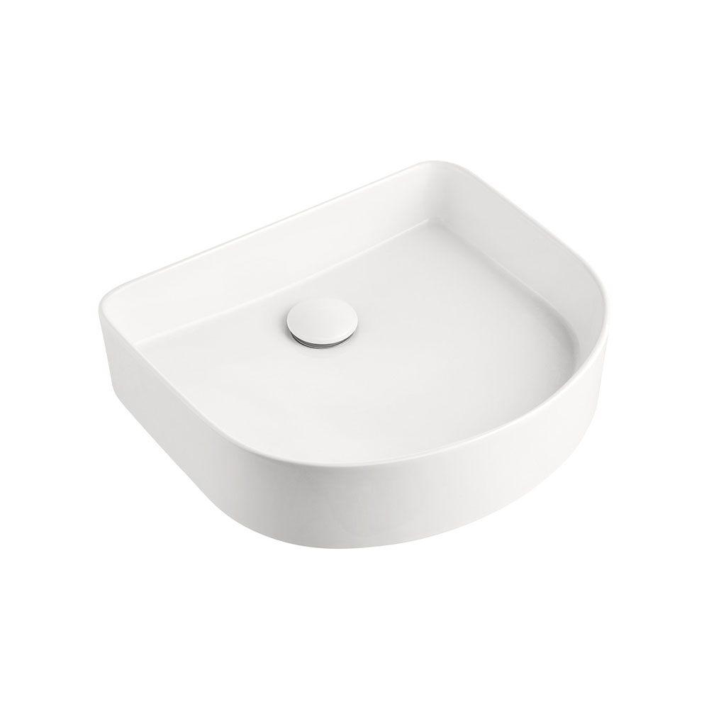 FIENZA RB480 FORMA ARCH ABOVE COUNTER BASIN GLOSS WHITE