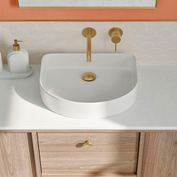 FIENZA RB480 FORMA ARCH ABOVE COUNTER BASIN GLOSS WHITE