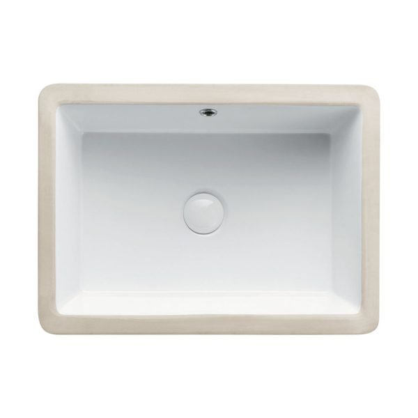 FIENZA RB560 PETRA RECTANGLE UNDERMOUNTED BASIN GLOSS WHITE