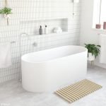 FIENZA SS07 ENCANTO FREESTANDING RESIN STONE BATH 1700 MATTE WHITE