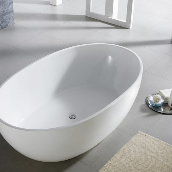 POSEIDON LUCIA FREE STANDING BATHTUB GLOSS WHITE