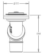 POSEIDON FLEXIBLE 11713 PVC PLUG 11713 CHROME