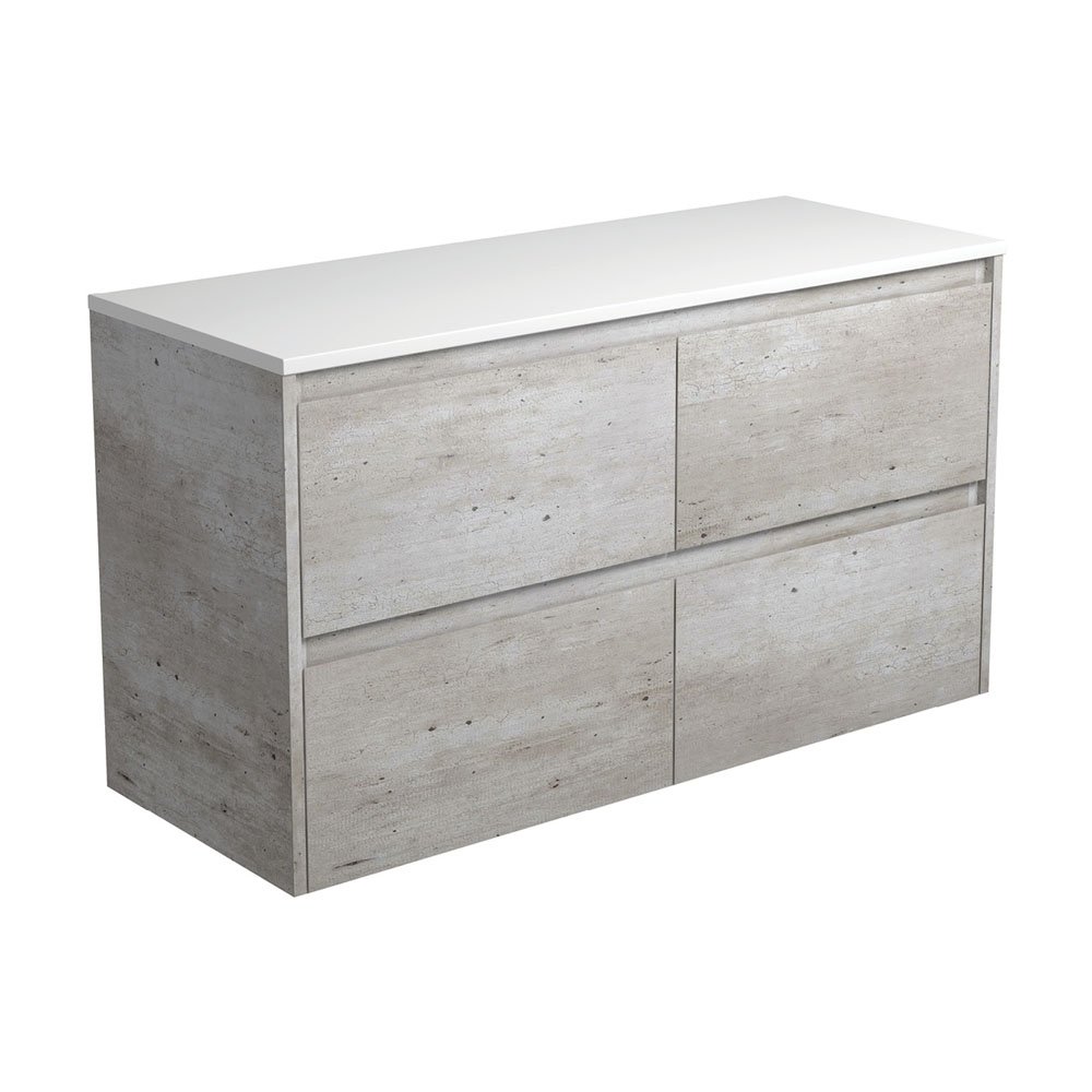 FIENZA 120BX AMATO WALL HUNG VANITY 1200 INDUSTRIAL WITH INDUSTRIAL PANELS