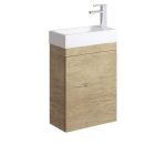 FIENZA 45RS EDGE ENSUITE WALL HUNG VANITY 450 SCANDI OAK