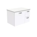 FIENZA 75J UNICAB WALL HUNG CABINET 750 LEFT/RIGHT HAND DRAWERS GLOSS WHITE