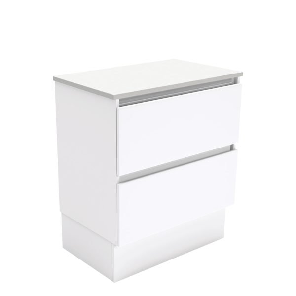 FIENZA 75QK QUEST CABINET ON KICKBOARD 750 GLOSS WHITE