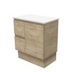 FIENZA 75SK EDGE CABINET ON KICKBOARD 750 LEFT/RIGHT HAND DRAWERS SCANDI OAK