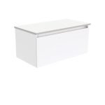 FIENZA 90H MANU WALL HUNG CABINET 900 GLOSS WHITE