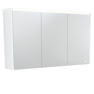 FIENZA PSC1200MW-LED MIRROR CABINET LED 1200 WITH SIDE PANELS SATIN WHITE
