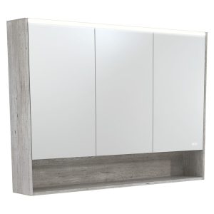 FIENZA PSC1200SX-LED MIRROR CABINET LED 1200 WITH DISPLAY SHELF INDUSTRIAL