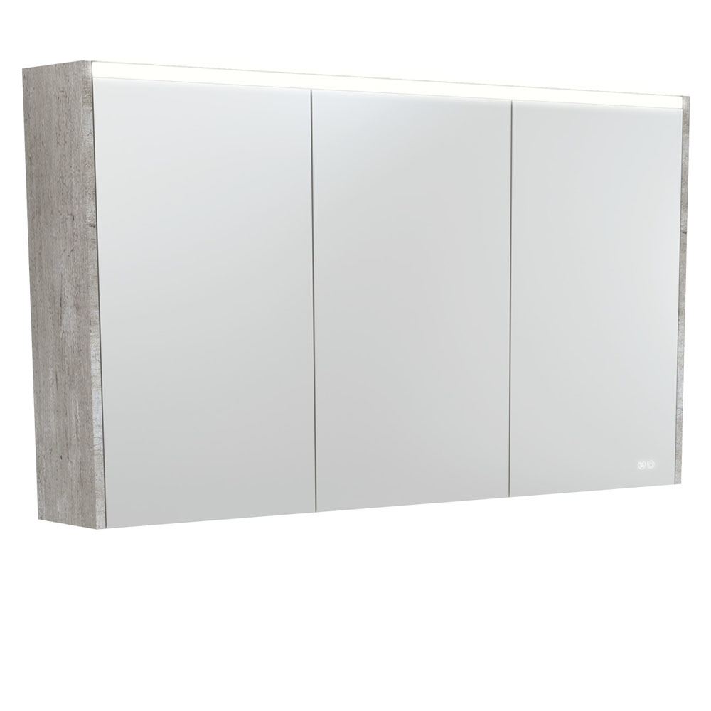 FIENZA PSC1200X-LED MIRROR CABINET LED 1200 WITH SIDE PANELS INDUSTRIAL