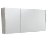 FIENZA PSC1500X MIRROR CABINET 1500 WITH SIDE PANELS INDUSTRIAL