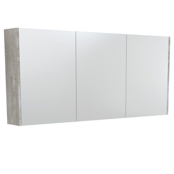FIENZA PSC1500X MIRROR CABINET 1500 WITH SIDE PANELS INDUSTRIAL