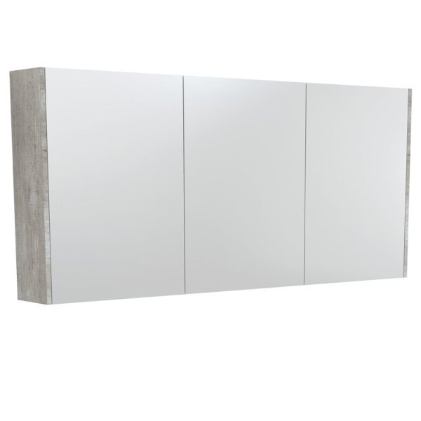 FIENZA PSC1500X MIRROR CABINET 1500 WITH SIDE PANELS INDUSTRIAL