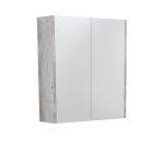 FIENZA PSC600X MIRROR CABINET 600 WITH SIDE PANELS INDUSTRIAL