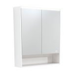 FIENZA PSC750SMW-LED MIRROR CABINET LED 750 WITH DISPLAY SHELF SATIN WHITE