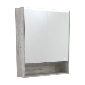 FIENZA PSC750SX-LED MIRROR CABINET LED 750 WITH DISPLAY SHELF INDUSTRIAL