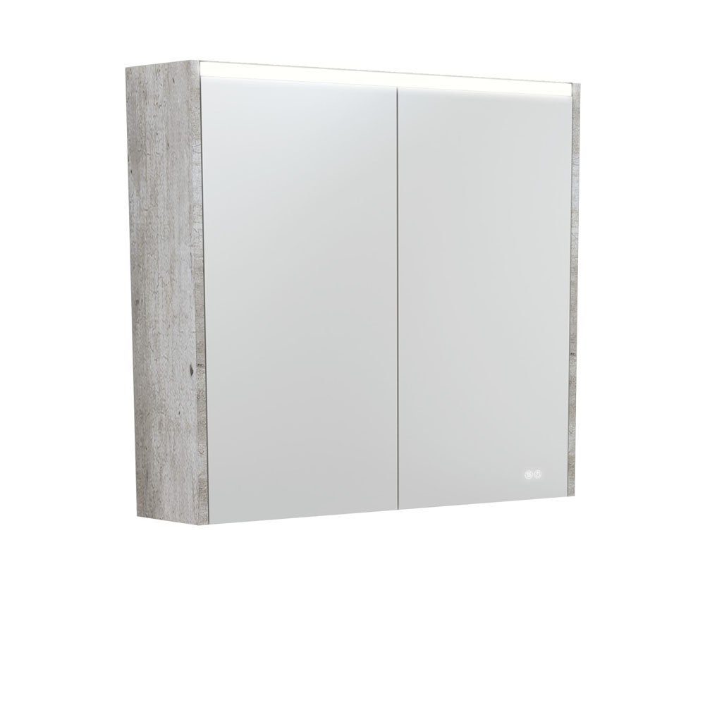 FIENZA PSC750X-LED MIRROR CABINET LED WITH SIDE PANELS 750 INDUSTRIAL