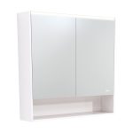 FIENZA PSC900SW-LED MIRROR CABINET LED 900 WITH DISPLAY SHELF GLOSS WHITE