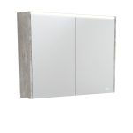 FIENZA PSC900X-LED MIRROR CABINET LED 900 WITH SIDE PANELS INDUSTRIAL