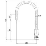 ACL PC1016SB OTUS PULL OUT SINK MIXER CHROME