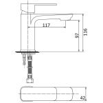 ACL PSR2003SB NOVA BASIN MIXER CHROME