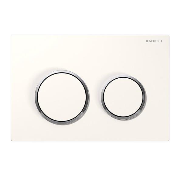 GEBERIT 115.240.KJ.1 KAPPA21KJ ROUND DUAL FLUSH BUTTONS WHITE