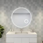 POSEIDON UL900BMM ROUND LED MIRROR WITH MAGNIFIER 900*900MM