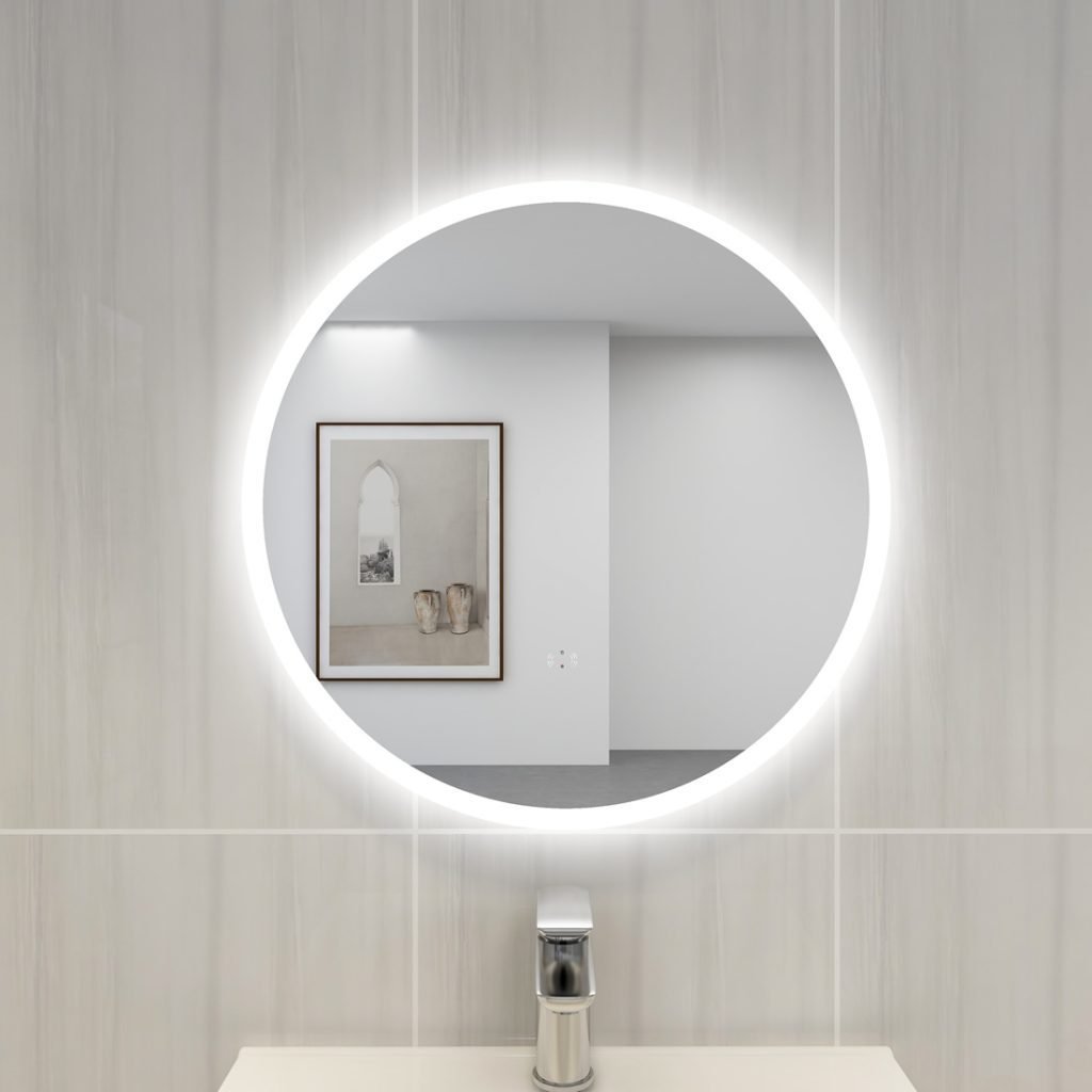 POSEIDON UL800BM-AC ROUND LED MIRROR 800*800MM