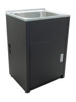 POSEIDON SLT600-B 46 LITRES STAINLESS LAUNDRY TUB 600*500*925MM MATTE BLACK