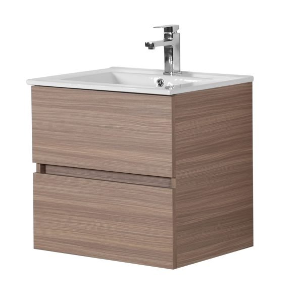 POSEIDON OAK600-WH STELLA WALL HUNG VANITY 600*560*460MM CABINET ONLY OAK