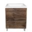 POSEIDON DO6046LG QUBIST MDF FLOOR STANDING VANITY 590*830*460 CABINET ONLY DARK OAK