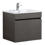 POSEIDON EV64WH-DB EVIE PVC WALL HUNG VANITY 600*555*460MM CABINET ONLY DARK BROWN
