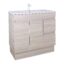 POSEIDON EV94RL-OAK EVIE PVC FLOOR STANDING VANITY RIGHT SIDE DRAWERS 900*860*460MM CABINET ONLY OAK
