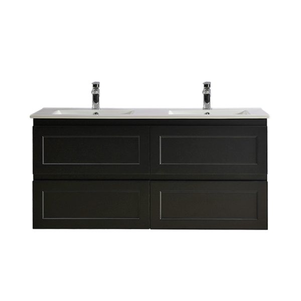 POSEIDON FMB1221WH FREMANTLE WALL HUNG VANITY 1200*560*460MM CABINET ONLY MATTE BLACK