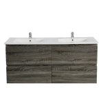 POSEIDON Q1246D-DG QUBIST MDF WALL HUNG VANITY FOUR DRAWERS 1200*550*460MM CABNET ONLY DARK GREY